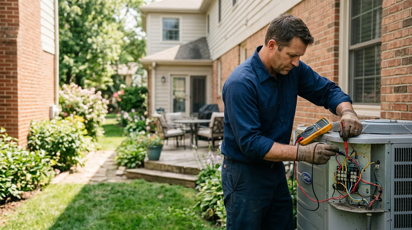 HVAC technician working near Mosquero, NM